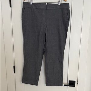 LOFT Charcoal Cropped Pants